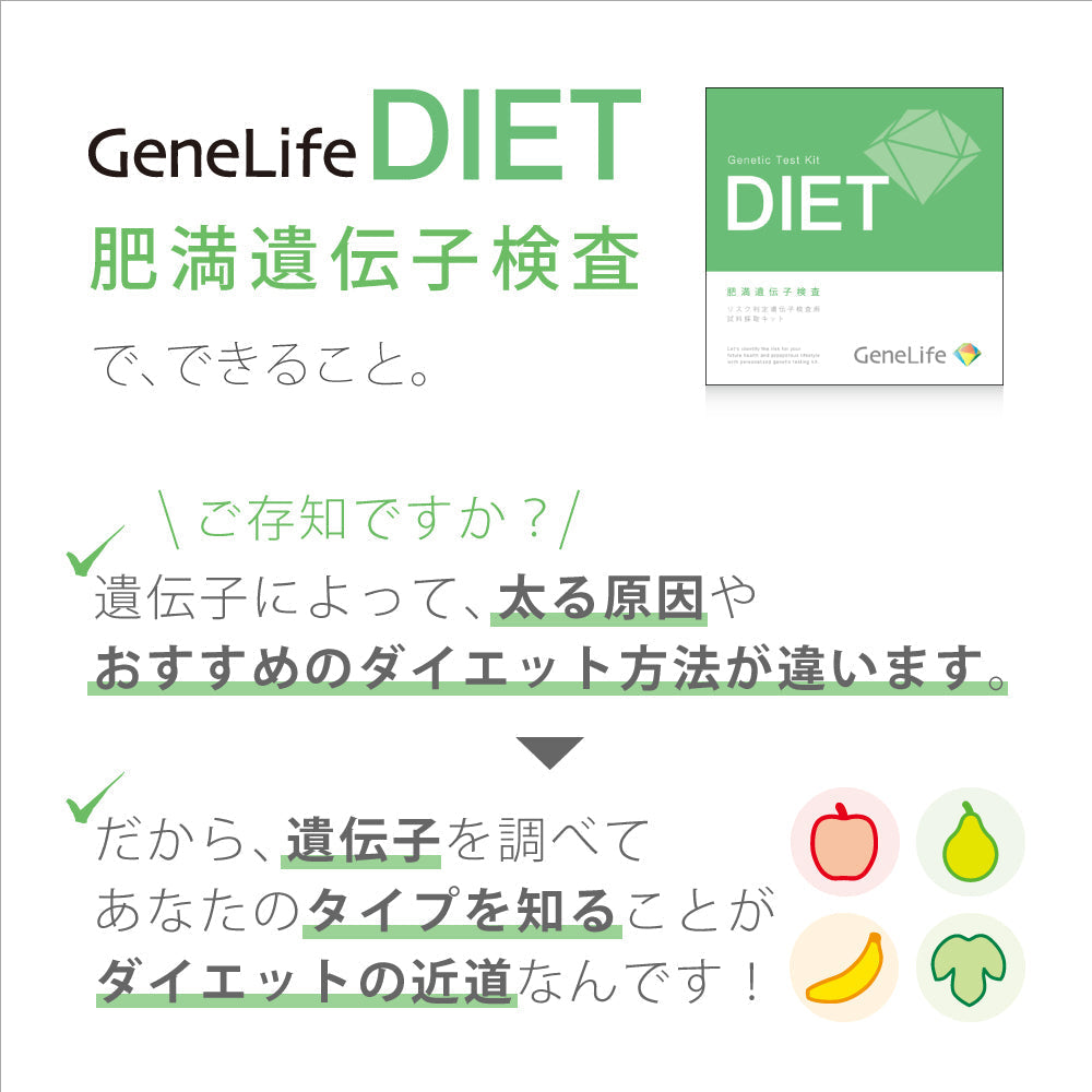 肥満遺伝子検査キット DIET 【医療機関限定】